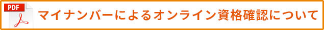 マイナンバーによるオンライン資格確認について